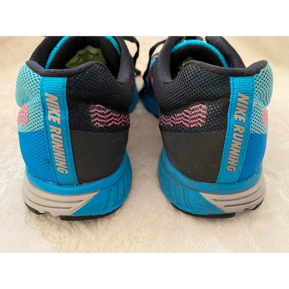 Womens Nike Running Shoes 7.5 Zoom Fly 2 Blue Black Pink - Picture 6 of 9